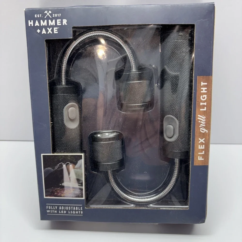 Hammer+Axe Flex Grill Light‎ Set with Fully Adjustable LED Lights, Magnet Mount